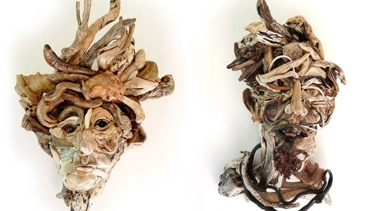 Pria Ini Buat Patung Wajah dari Potongan Kayu, 7 Hasilnya Mengagumkan