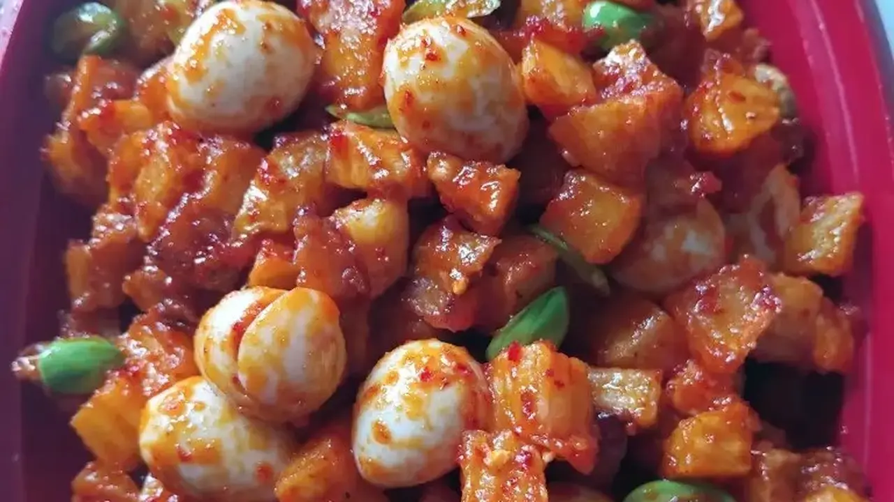 Sambal Goreng Telur Puyuh Petai