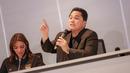 Ketua Umum PSSI, Erick Thohir memberikan keterangan saat pengumuman Satgas Independen Antimafia Bola Indonesia di Menara Danareksa, Jakarta Pusat, Rabu (20/09/2023). (Bola.com/Bagaskara Lazuardi)
