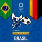 Banner Olimpiade Tokyo 2020 Brazil VS Jerman (Foto: Vidio)