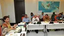 Suasana saat konferensi pers mengenai rencana penenggelaman kapal di Kantor Kementerian, Jakarta, Kamis (15/10/2015). Susi berencana akan menenggelamkan 14 dari 18 kapal pada 19-20 Oktober 2015. (Liputan6.com/Andrian M Tunay)