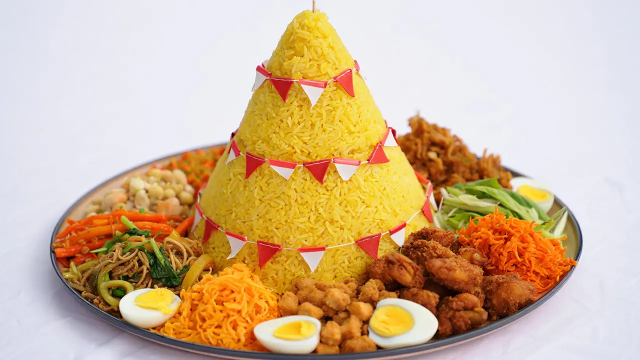 Cara Menghias Tumpeng Mini Sederhana Tapi Bagus/Ilustrasi gambar AI