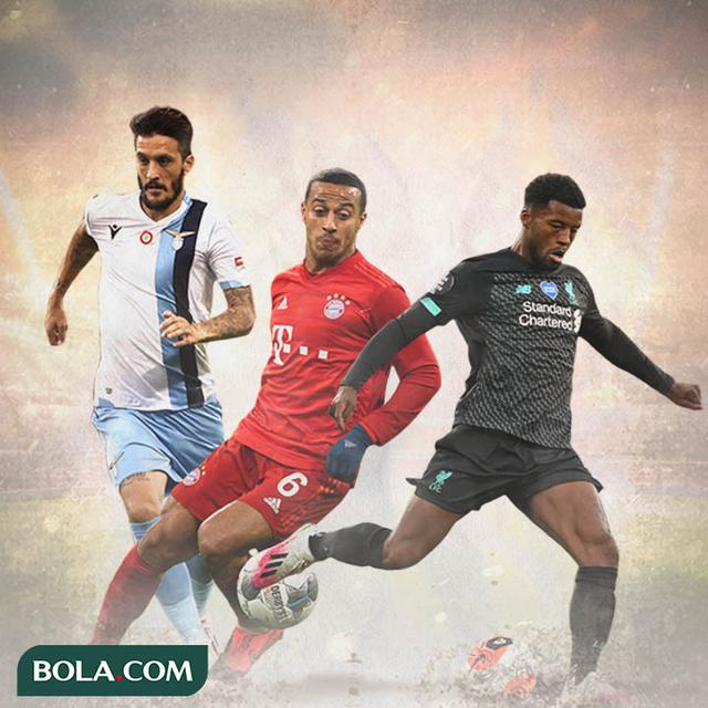 Ilustrasi Pemain - Luis Alberto, Thiago Alcantara, Georginio Wijnaldum