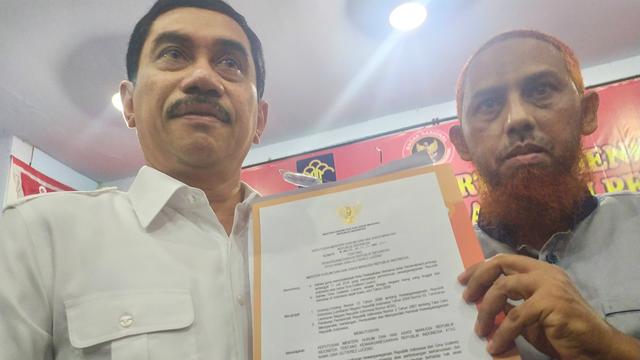 Istri narapidana tindak pidana terorisme Umar Patek, Gina Gutierez Luceno sah menjadi WNI, Rabu (20/11/2019).(Liputan6.com/ Dian Kurniawan)