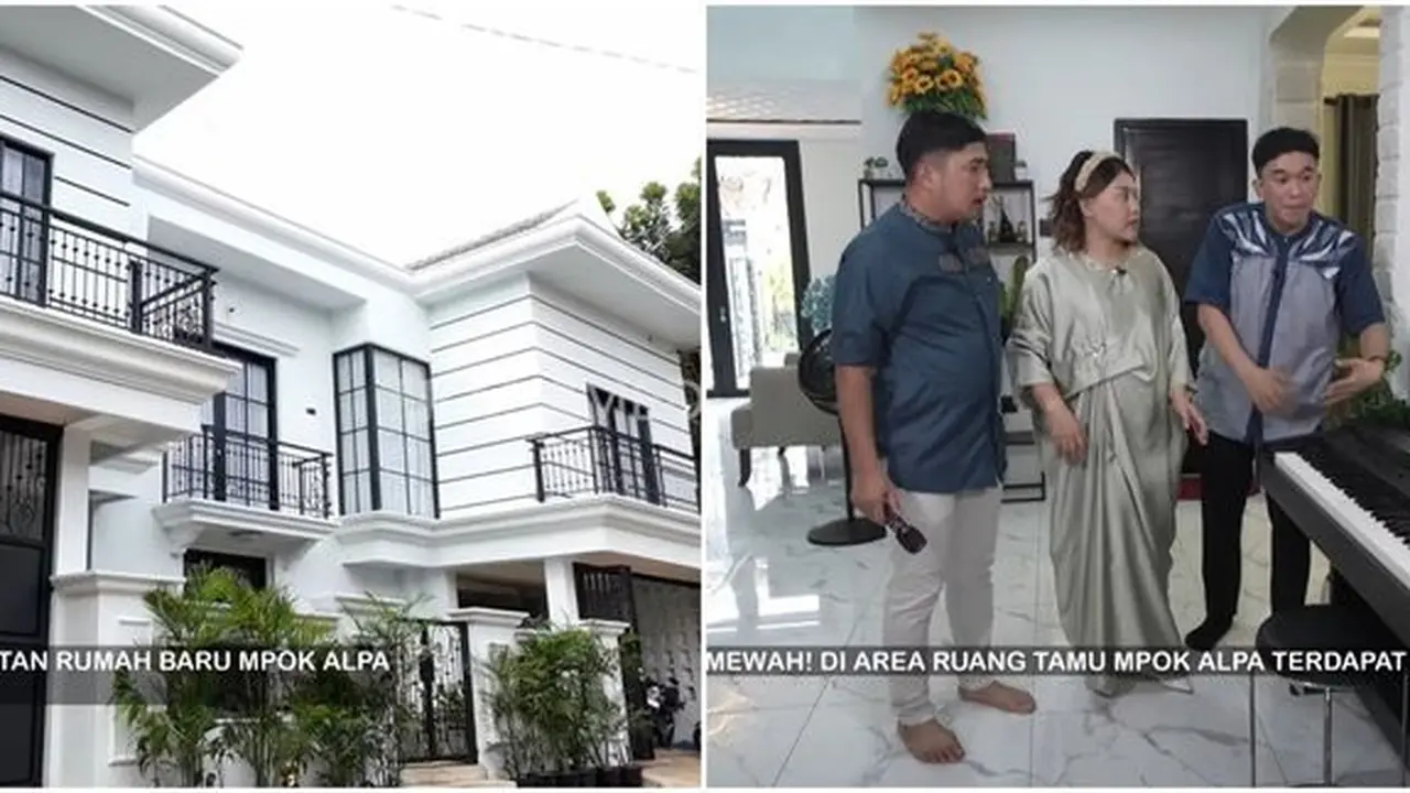 Mpok Alpa pamer rumah baru. (credit: youtube.com/@TRANS7Official)
