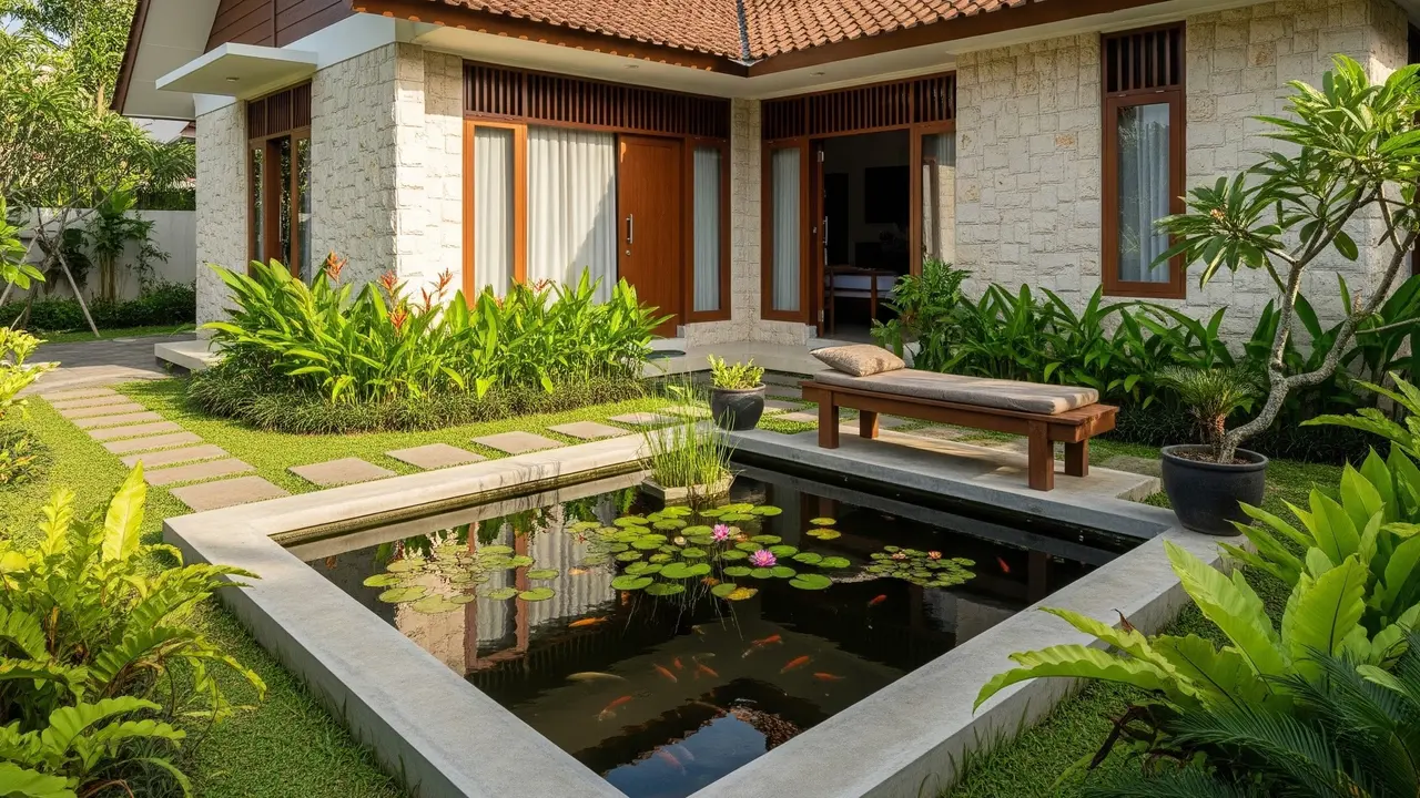 Inspirasi Kolam Ikan untuk Teman Menghabiskan Masa Pensiun di Rumah
