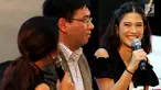 Artis Dian Sastro menyampaikan penjelasan saat menjadi pembicara Talk Show Family Car di acara Pagelaran Mazda Power Drive 2017 di Epiwalk, Kuningan, Jakarta, Sabtu (21/10). (Liputan6.com/JohanTallo)