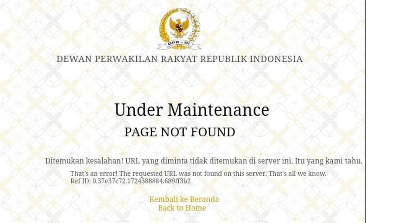 Website DPR Down Diduga Kena Hack, Ini Penjelasan Sekjen