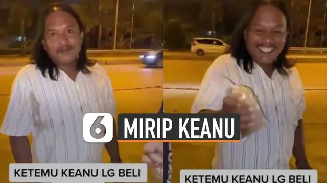 Beredar video seorang pria mirip artis Keanu Agl viral di media sosial.