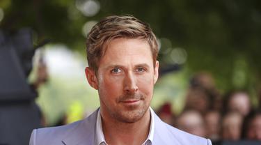 Ryan Gosling dalam premier The Gray Man di London, Selasa (19/7/2022). (Foto: Vianney Le Caer/Invision/AP)