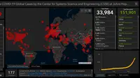 Peta update persebaran Virus Corona COVID-19 per Senin (30/3/2020)(Photo credit: gisanddata.maps.arcgis.com/Coronavirus COVID-19 Global Cases by Johns Hopkins CSSE)