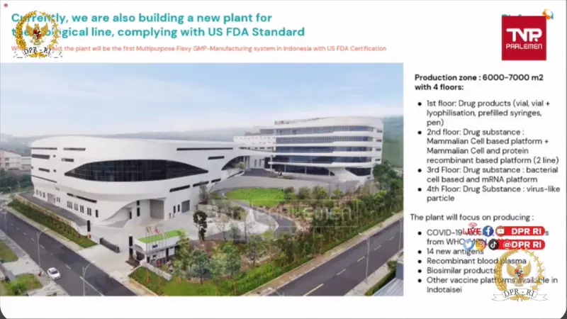 Holding BUMN Farmasi PT Bio Farma berencana membangun pabrik baru dengan standar internasional di Karawang, Jawa Barat.