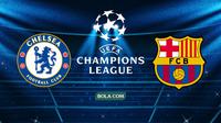 Chelsea vs Barcelona di Liga Champions. (Bola.com/Wiwig Prayugi)