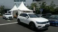 Audi dan VW sediakan deretan mobil andalannya untuk dicoba konsumen (Arief/Liputan6.com)
