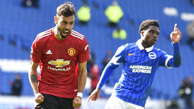 Drama Gol Usai Peluit Panjang, Manchester United Tundukkan Brighton Hove Albion