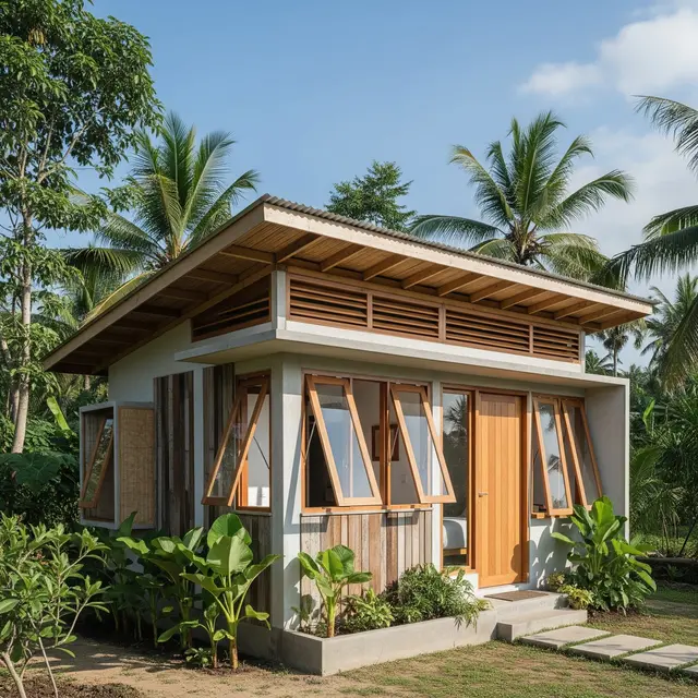 9 Inspirasi Rumah Kecil Hemat Energi dengan Ventilasi Alami, Desain Efisien Hunian Nyaman