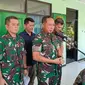 Panglima TNI Jenderal TNI Agus Subiyanto berjanji semua kerusakan dialami warga akibat kebakaran dan dari gudang amunisi Artileri Medan (Armed) yang meledak pada Sabtu 30 Maret 2024 akan diganti. (Liputan6.com/Muhammad Radityo Priyasmoro)