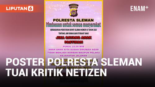 VIDEO: Polresta Sleman Dikritik Usai Bagikan Poster Imbauan