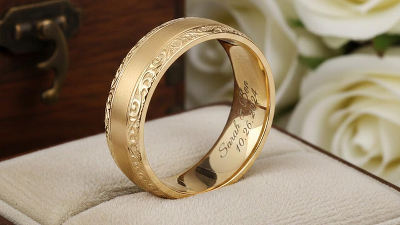 Model cincin nikah ukir nama