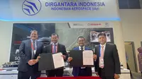 PT Dirgantara Indonesia (PTDI) dan Indo Pacific Resources – perusahaan berbasis di Malaysia tanda tangani Letter of Intent (LoI) untuk pembelian sebanyak 23 unit helikopter angkut medium class untuk nantinya dioperasikan end user di Negara Asia Tenggara. (sumber foto: Humas PTDI)