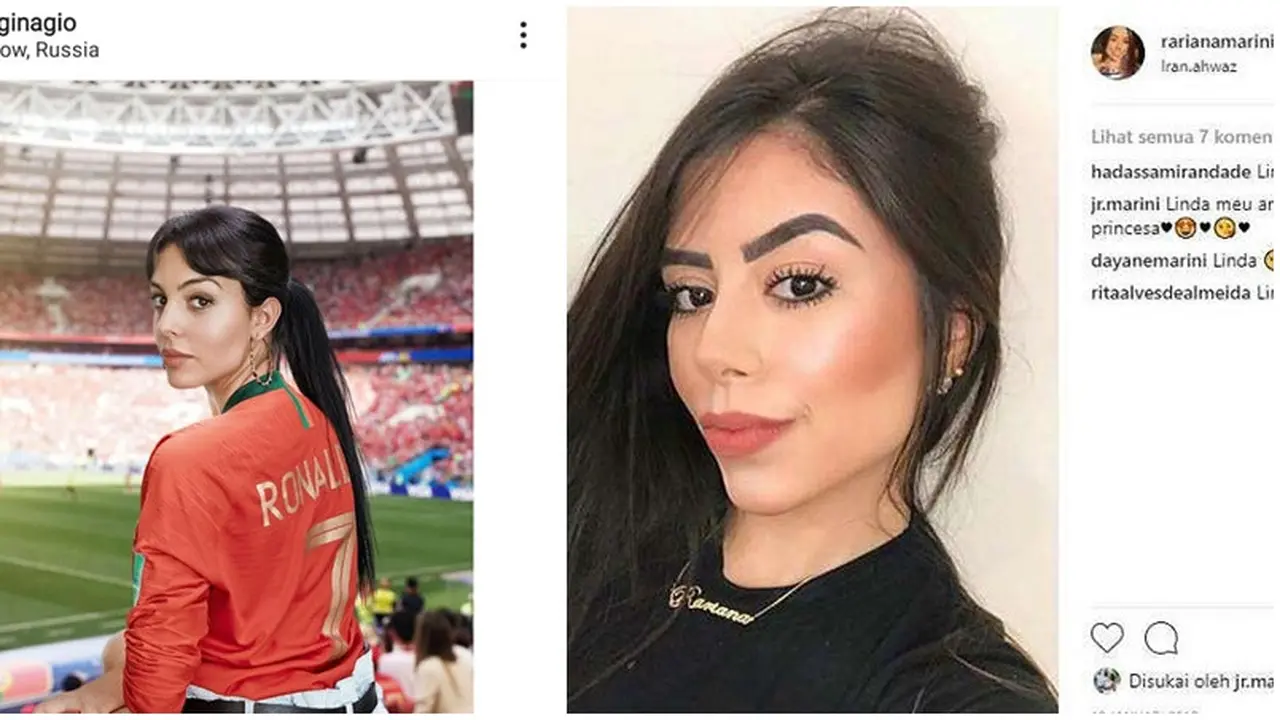 Kekasih Cirstiano Ronaldo dan Istri Claudir Marini