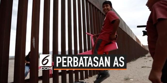 VIDEO: Jungkat-Jungkit 'Pemersatu' Warga AS dan Meksiko