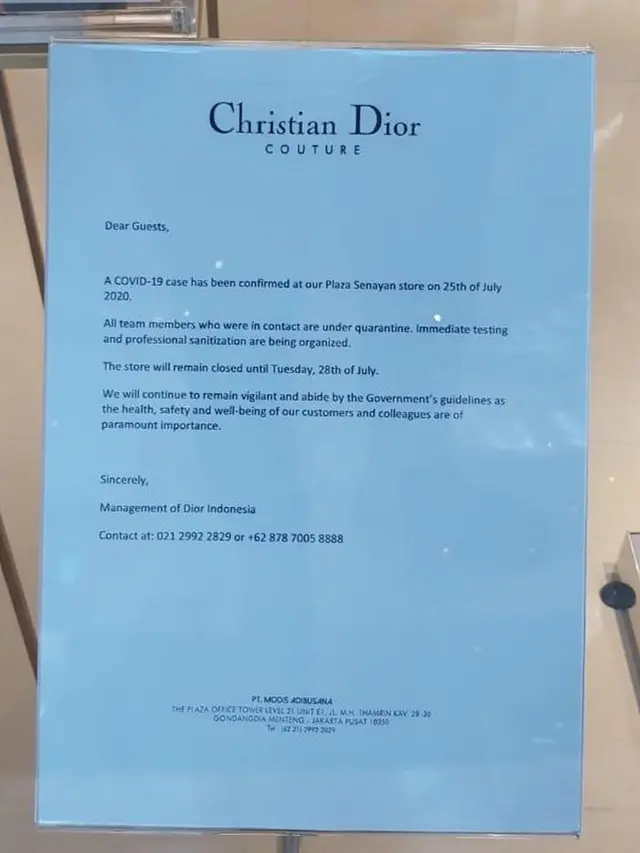Pengumuman Dior