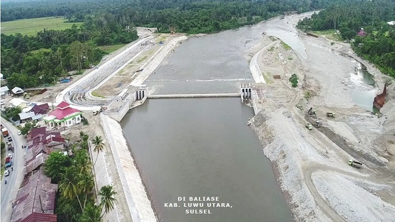 Jaringan irigasi DI Baliase di Kabupaten Luwu Timur, Sulsel (Dok Foto: Website Kementerian PUPR)