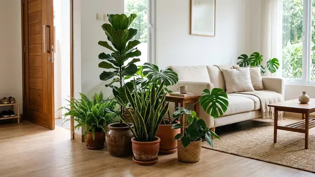 Buat Pembatas dengan Tanaman Dalam Pot