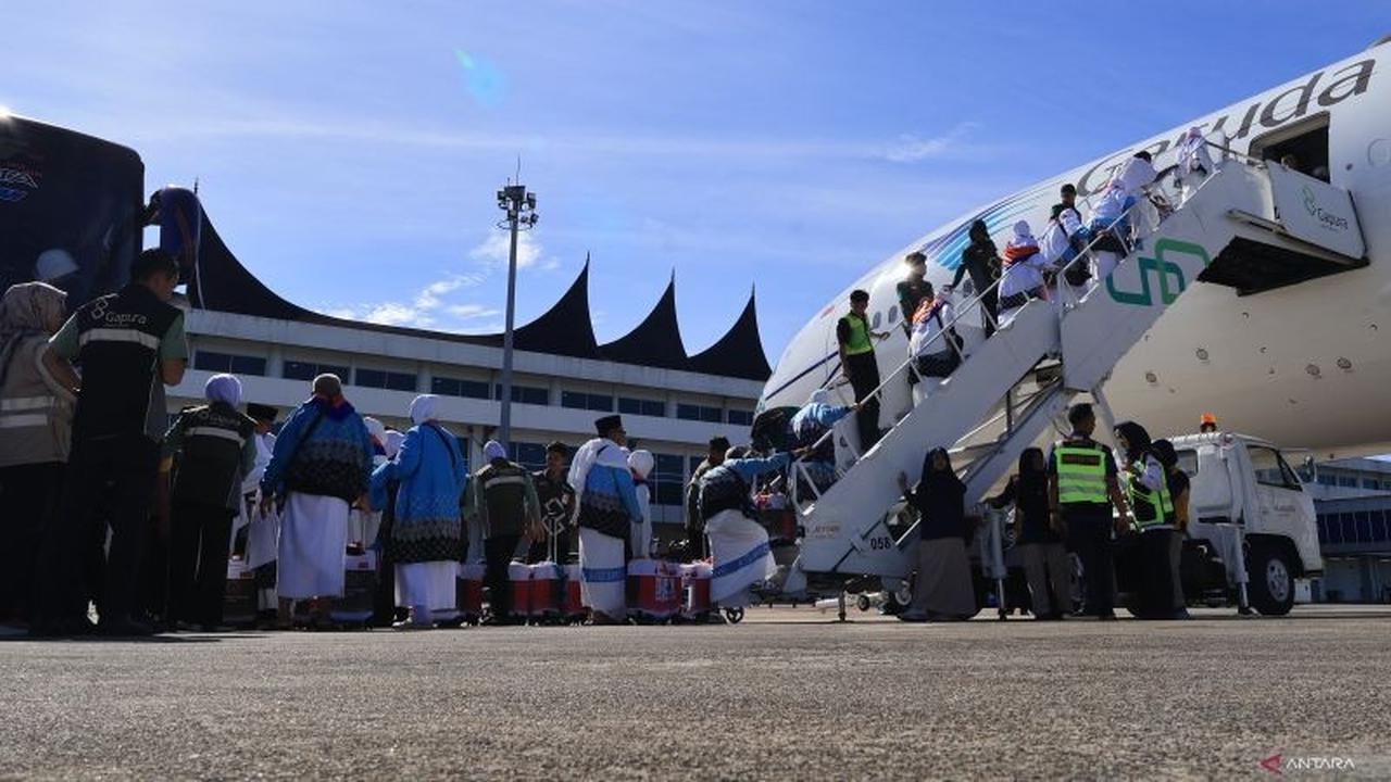 Kemenhaj Sumbar Tuntaskan Pemberangkatan Haji Embarkasi Padang 2026