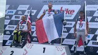 Pembalap asal Prancis, Jean Bruno Pastorello, juara dunia Aquabike Endurance Grand Prix Of Indonesia (Reza Efendi/Liputan6.com)