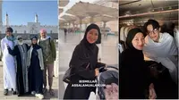 Artis jalani umrah di awal bulan Ramadhan 2025. (sumber: Instagram/isdadahlia/chafrederica/rey_mbayang)