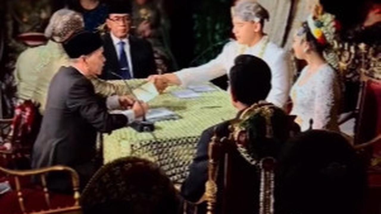 Tiga Mantan Wapres Duduk Sejajar Hadiri Akad Nikah Putri Andika Perkasa