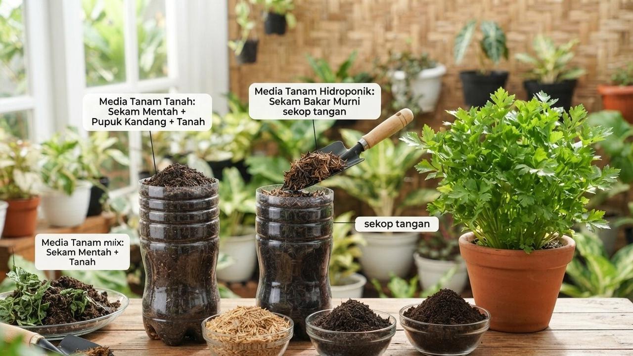 Cara Menanam Seledri di Botol Bekas agar Tumbuh Rimbun