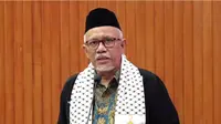 Ketua Majelis Pertimbangan Anggota Bulan Sabit Merah Indonesia (BSMI), Prof Basuki Supartono, menegaskan bahwa bangsa Palestina bukanlah bangsa yang memiliki budaya 'tangan di bawah'. (Dok BSMI)