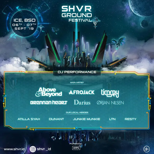 Line Up Fase Pertama SHVR Ground Festival 2019