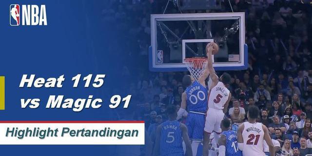 Cuplikan Hasil Pertandingan NBA : Heat 115 vs Magic 91
