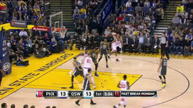 VIDEO : GAME RECAP NBA 2017-2018, Warriors 129 vs Suns 83