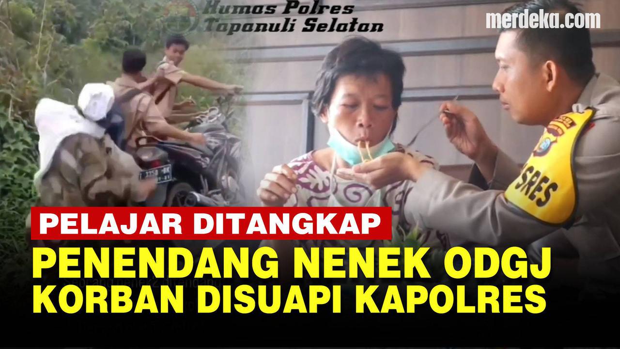 VIDEO: Pelajar Ditangkap! Begini Kondisi Nenek ODGJ, Bertemu Kapolres Disuapi Mi