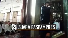 Akun Youtube Arfa Zahra mengunggah video azan yang dikumandangkan oleh Paspampres.