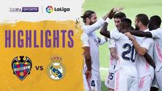 Berita video highlights kemenangan Real Madrid 2-0 atas Levante pada pekan kelima Liga Spanyol 2020/2021, di mana Vinicius Junior menorehkan gol indah dalam laga tersebut, Minggu (4/10/2020) malam hari WIB.