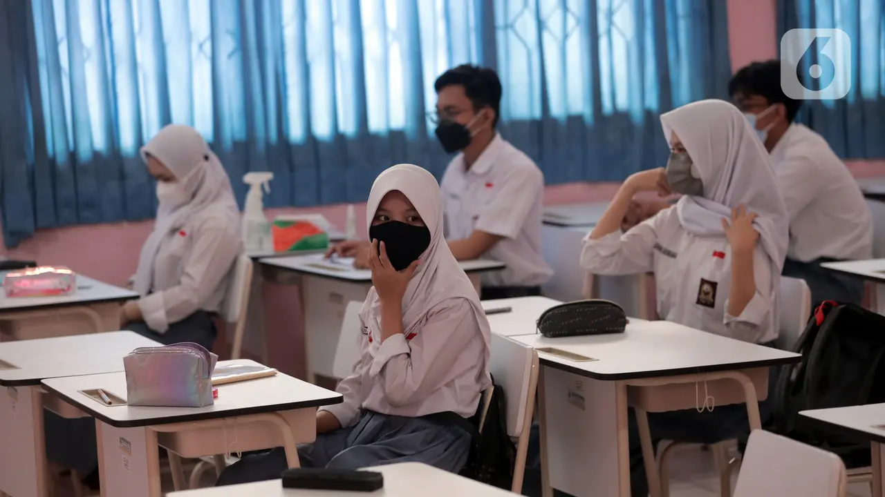 FOTO: Uji Coba Pembelajaran Tatap Muka di Tangerang
