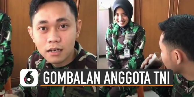 VIDEO: Kocak, Pria Berseragam TNI Minum Kopi Pahit Jadi Manis