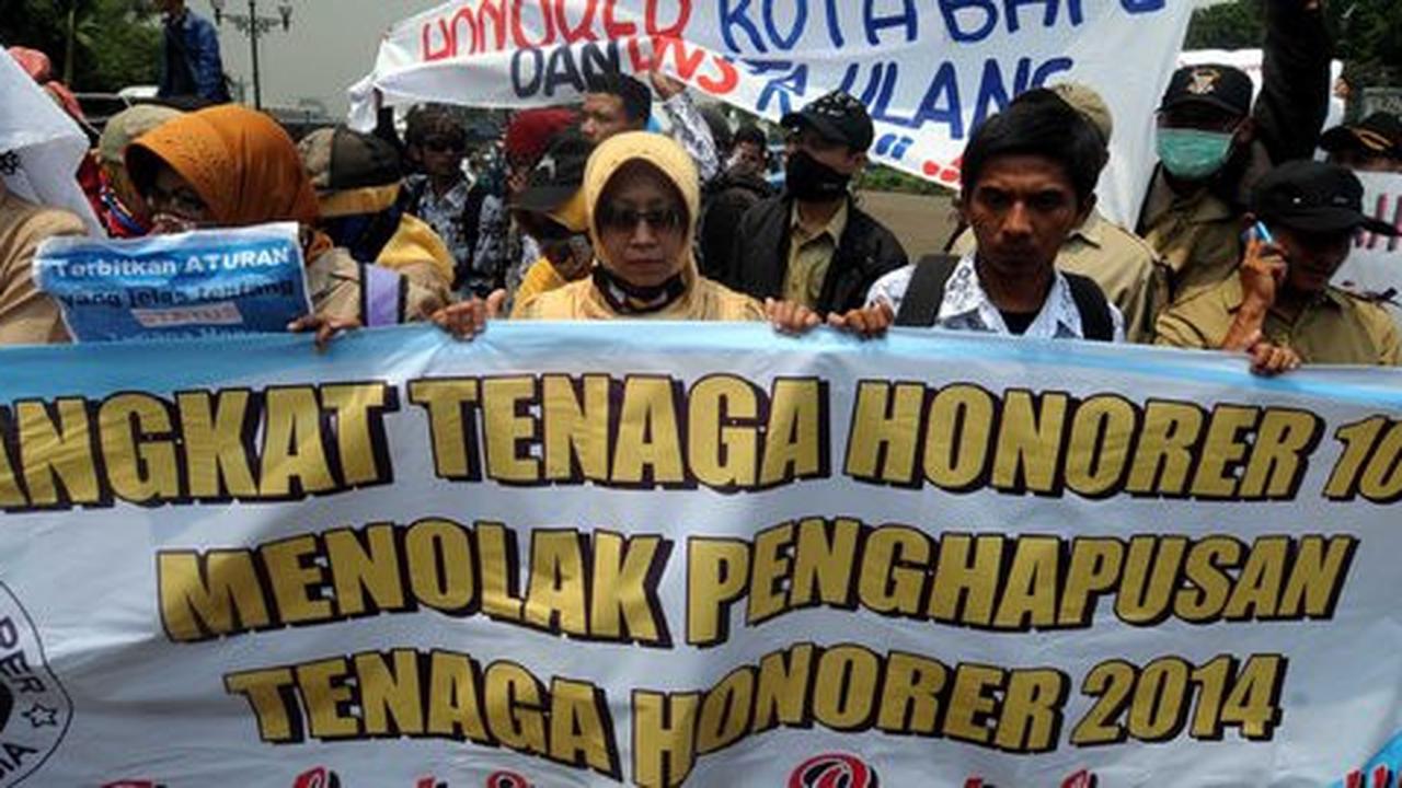 Ribuan tenaga honorer Jateng tuntut diangkat jadi PNS