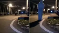 Video prank pocong (Sumber: Instagram/receh.sans)