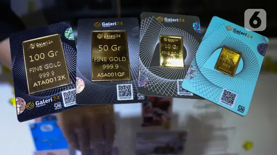 Harga Emas Pegadaian 6 Juli 2026: Galeri24, UBS dan Antam Kompak Stabil