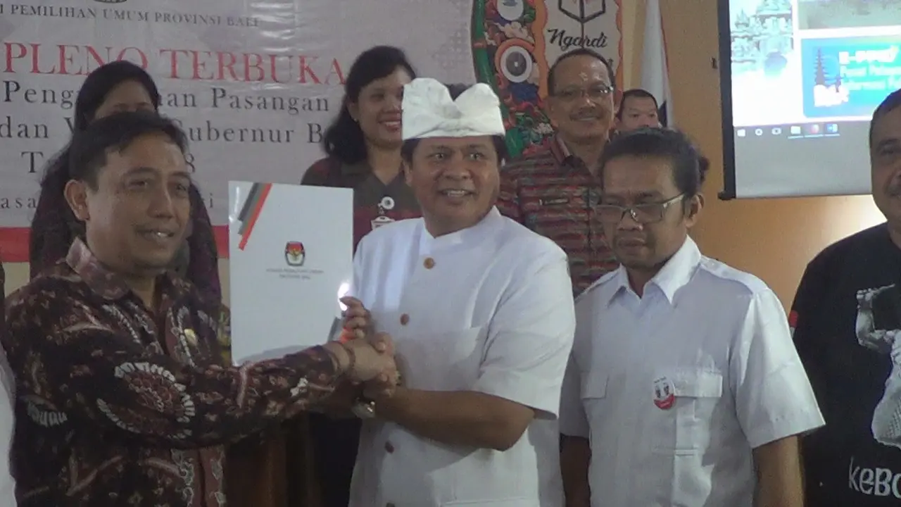 KPU tetapkan dua kandidat bertarung di Bali
