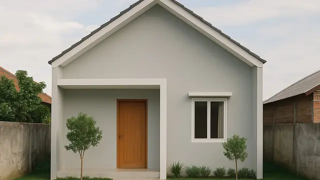 Model Rumah Minimalis di Kampung Ukuran 6x15m