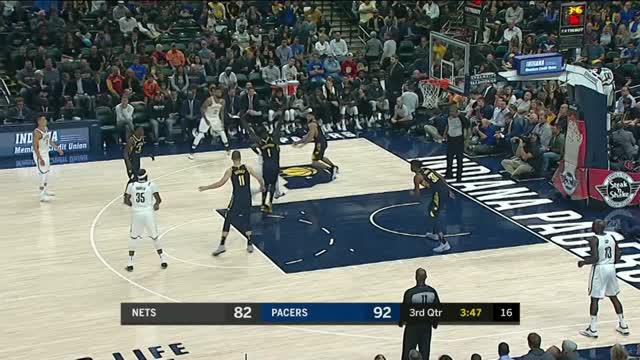 Berita video game recap NBA 2017-2018, Indiana Pacers melawan Brooklyn Nets dengan skor 140-131.