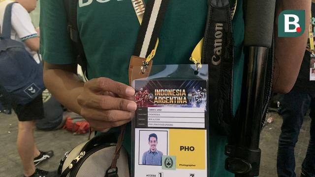 Akreditasi pertandingan uji coba Timnas Indonesia Vs Argentina